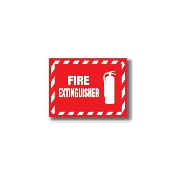 Ergomat 30in x 21in RECTANGLE SIGNS - Fire Extinguisher DSV-SIGN 630 #2243 -UEN - main
